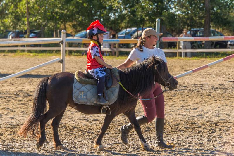 Déguisée sur mon Shetland !