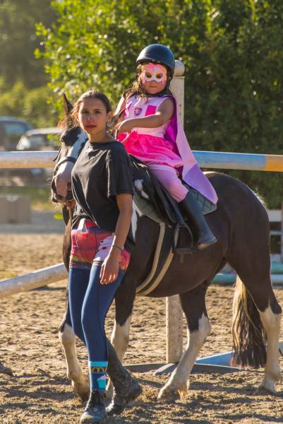 Les plus jeunes sur les shetlands