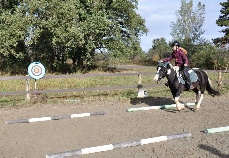tir à l'arc au galop