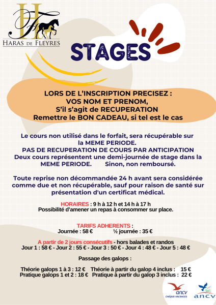 informations et tarifs